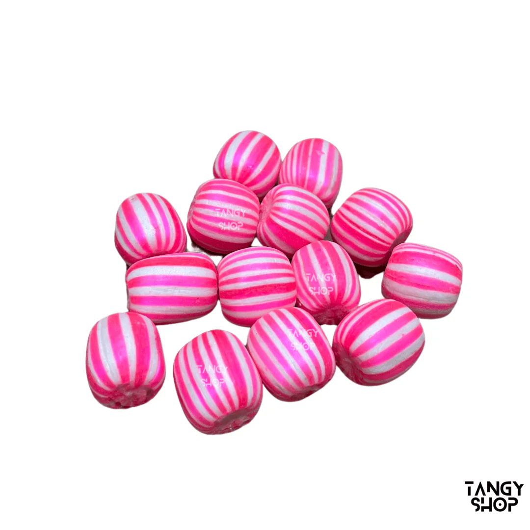 Pink Stripped Candy Balls | Pack of 20 | Tangy Shop